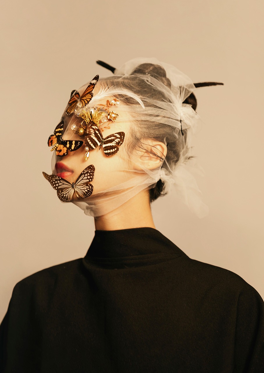 Unique, modern custom flower arrangement in a vase